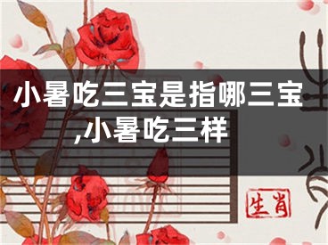小暑吃三宝是指哪三宝,小暑吃三样