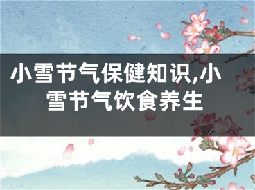 小雪节气保健知识,小雪节气饮食养生