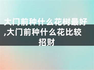 大门前种什么花树最好,大门前种什么花比较招财