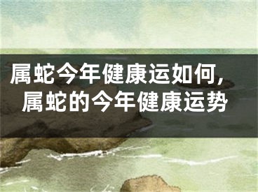 属蛇今年健康运如何,属蛇的今年健康运势