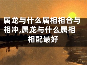 属龙与什么属相相合与相冲,属龙与什么属相相配最好
