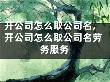 开公司怎么取公司名,开公司怎么取公司名劳务服务