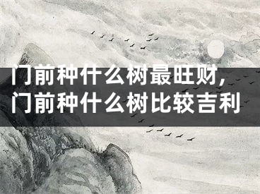 门前种什么树最旺财,门前种什么树比较吉利