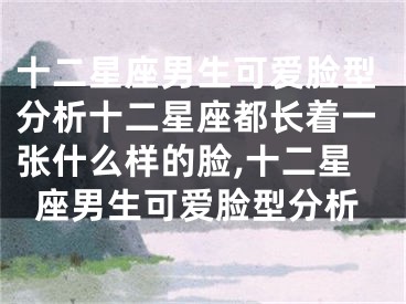 十二星座男生可爱脸型分析十二星座都长着一张什么样的脸,十二星座男生可爱脸型分析