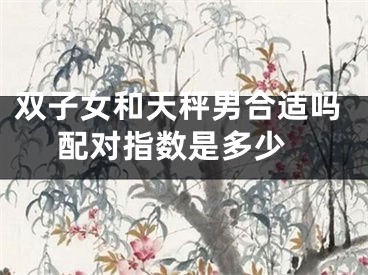 双子女和天秤男合适吗 配对指数是多少