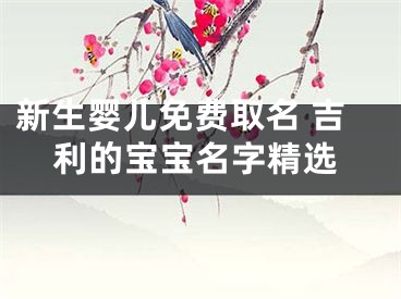 新生婴儿免费取名 吉利的宝宝名字精选