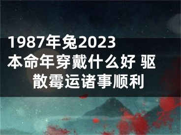 1987年兔2023本命年穿戴什么好 驱散霉运诸事顺利