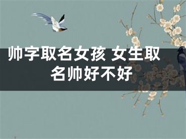 帅字取名女孩 女生取名帅好不好