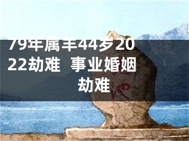 79年属羊44岁2022劫难  事业婚姻劫难