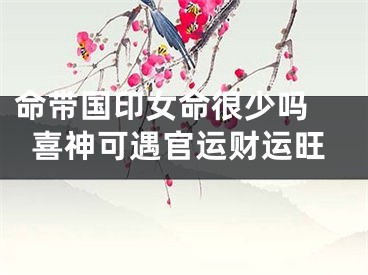 命带国印女命很少吗 喜神可遇官运财运旺