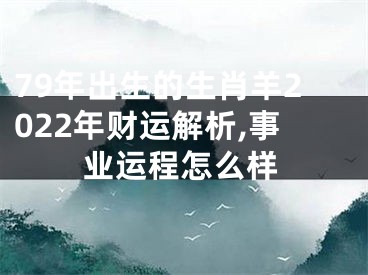 79年出生的生肖羊2022年财运解析,事业运程怎么样