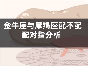 金牛座与摩羯座配不配 配对指分析