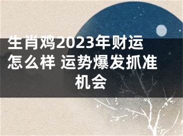 生肖鸡2023年财运怎么样 运势爆发抓准机会