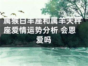 属猴白羊座和属羊天秤座爱情运势分析 会恩爱吗