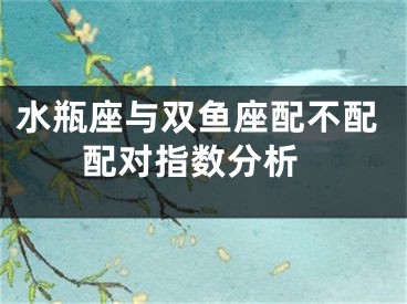 水瓶座与双鱼座配不配 配对指数分析