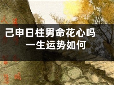 己申日柱男命花心吗 一生运势如何