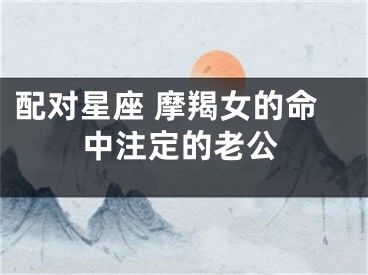 配对星座 摩羯女的命中注定的老公