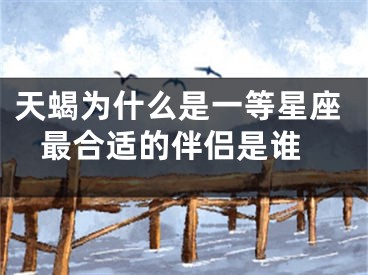 天蝎为什么是一等星座 最合适的伴侣是谁