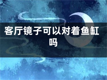 客厅镜子可以对着鱼缸吗