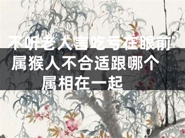 不听老人言吃亏在眼前 属猴人不合适跟哪个属相在一起 