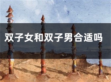 双子女和双子男合适吗