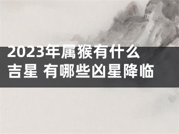 2023年属猴有什么吉星 有哪些凶星降临