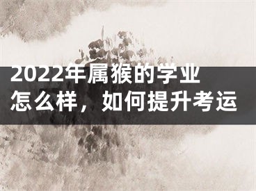 2022年属猴的学业怎么样，如何提升考运