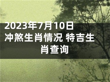 2023年7月10日冲煞生肖情况 特吉生肖查询