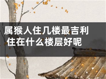 属猴人住几楼最吉利  住在什么楼层好呢 