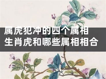 属虎犯冲的四个属相 生肖虎和哪些属相相合