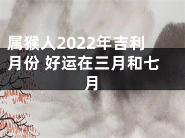 属猴人2022年吉利月份 好运在三月和七月