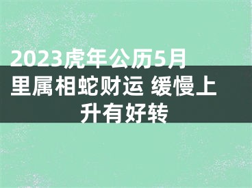 2023虎年公历5月里属相蛇财运 缓慢上升有好转