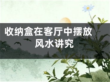 收纳盒在客厅中摆放 风水讲究