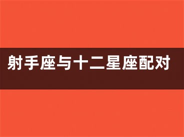 射手座与十二星座配对