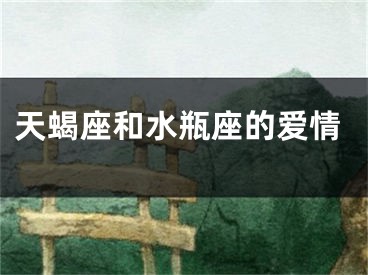 天蝎座和水瓶座的爱情