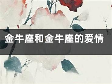 金牛座和金牛座的爱情