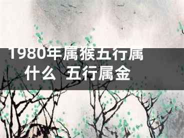 1980年属猴五行属什么  五行属金