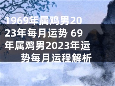1969年属鸡男2023年毎月运势 69年属鸡男2023年运势每月运程解析