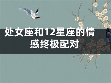 处女座和12星座的情感终极配对