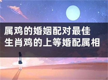 属鸡的婚姻配对最佳 生肖鸡的上等婚配属相