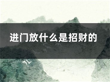 进门放什么是招财的