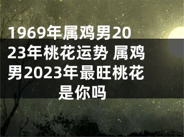 1969年属鸡男2023年桃花运势 属鸡男2023年最旺桃花是你吗 