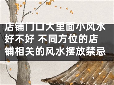 店铺门口大里面小风水好不好 不同方位的店铺相关的风水摆放禁忌