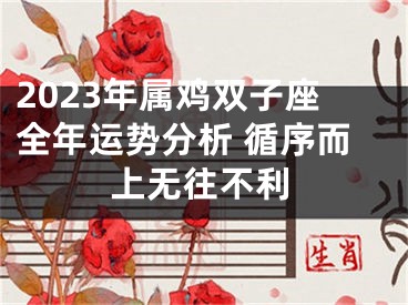 2023年属鸡双子座全年运势分析 循序而上无往不利