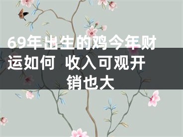 69年出生的鸡今年财运如何  收入可观开销也大