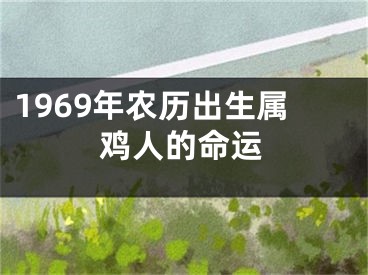 1969年农历出生属鸡人的命运