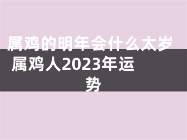属鸡的明年会什么太岁 属鸡人2023年运势