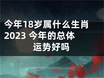 今年18岁属什么生肖2023 今年的总体运势好吗