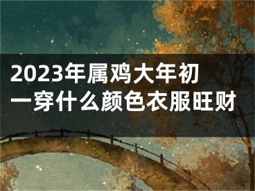 2023年属鸡大年初一穿什么颜色衣服旺财