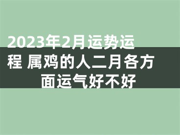 2023年2月运势运程 属鸡的人二月各方面运气好不好